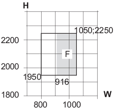 Min/max-mål, udadgående brand-pladedøre, træ/alu og træ